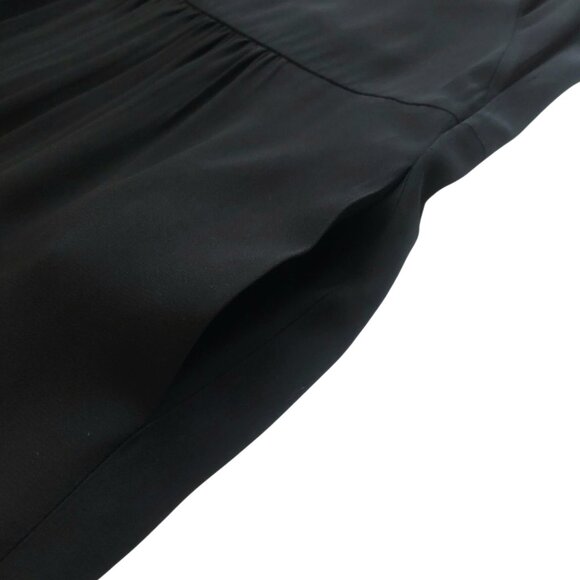 Akris Punto Black Pleated Sleeveless Cocktail Sheath Dress Women's Size US8 BNWT - Picture 3 of 13